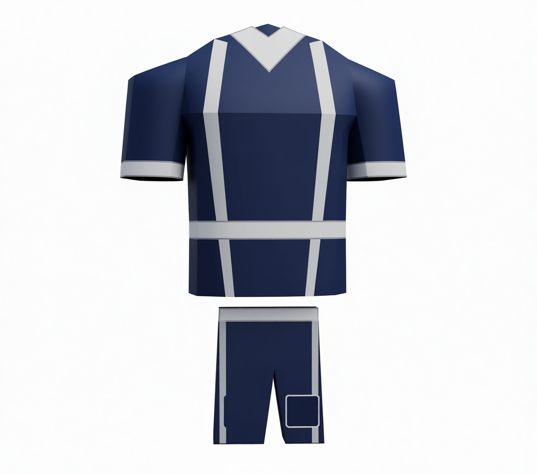 Blue Soccer Uniform Model free 3D printable STL