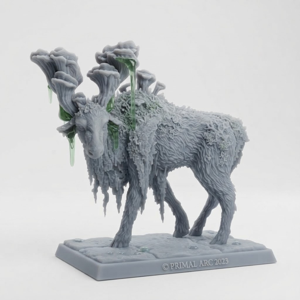 Moss Elk Miniature free 3D printable STL