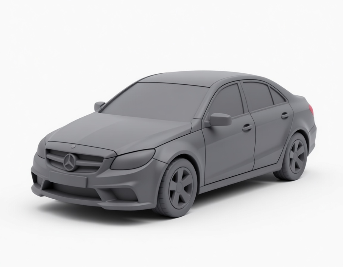 Mercedes-Benz C-Class Sedan Model free 3D printable STL