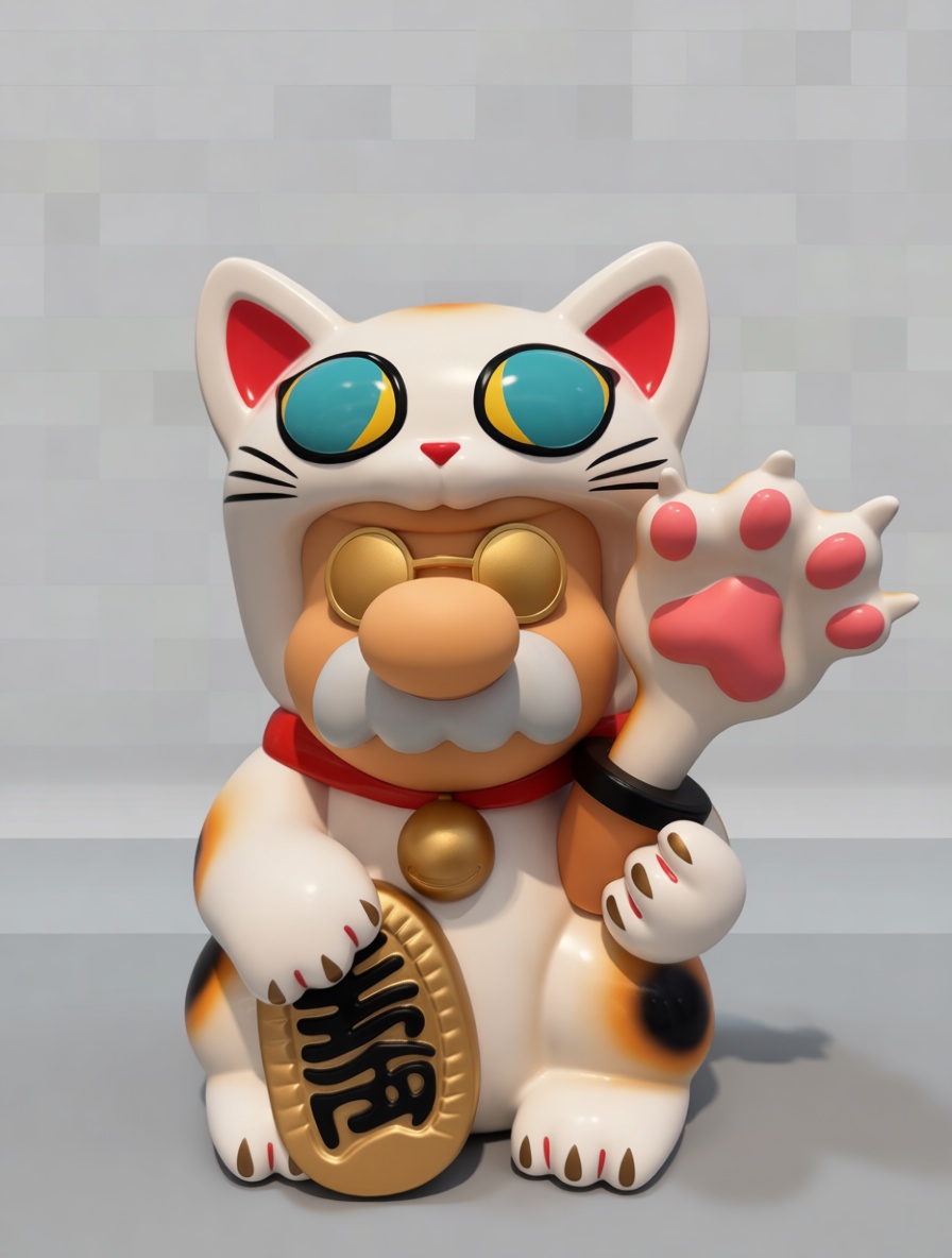 Mario Maneki-neko Figurine free 3D printable STL