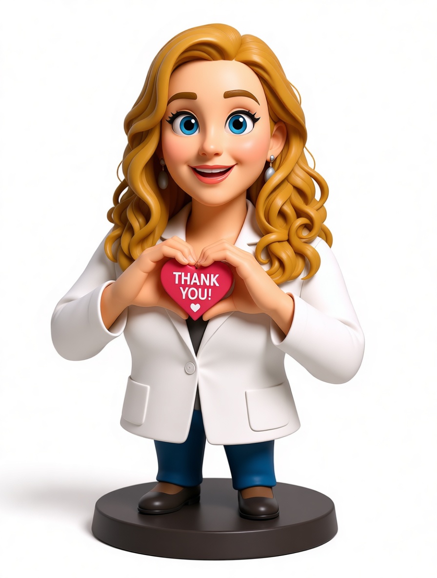 Thank You Woman Figurine free 3D printable STL