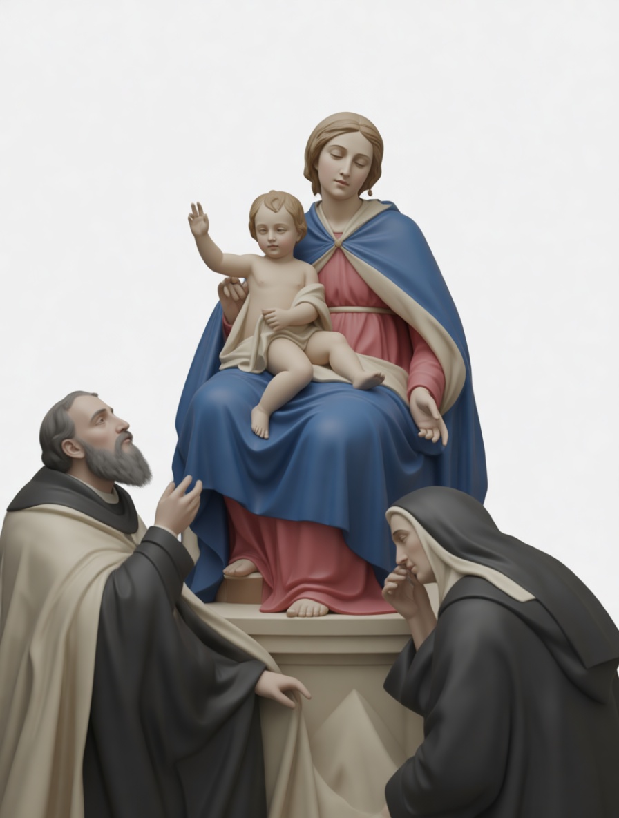 Madonna and Child Statue free 3D printable STL