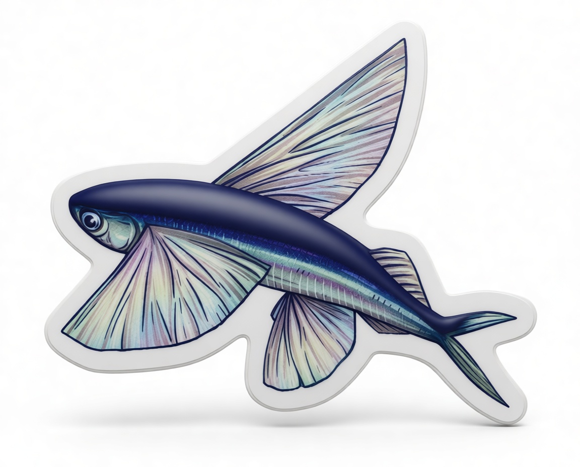 Flying Fish Model free 3D printable STL