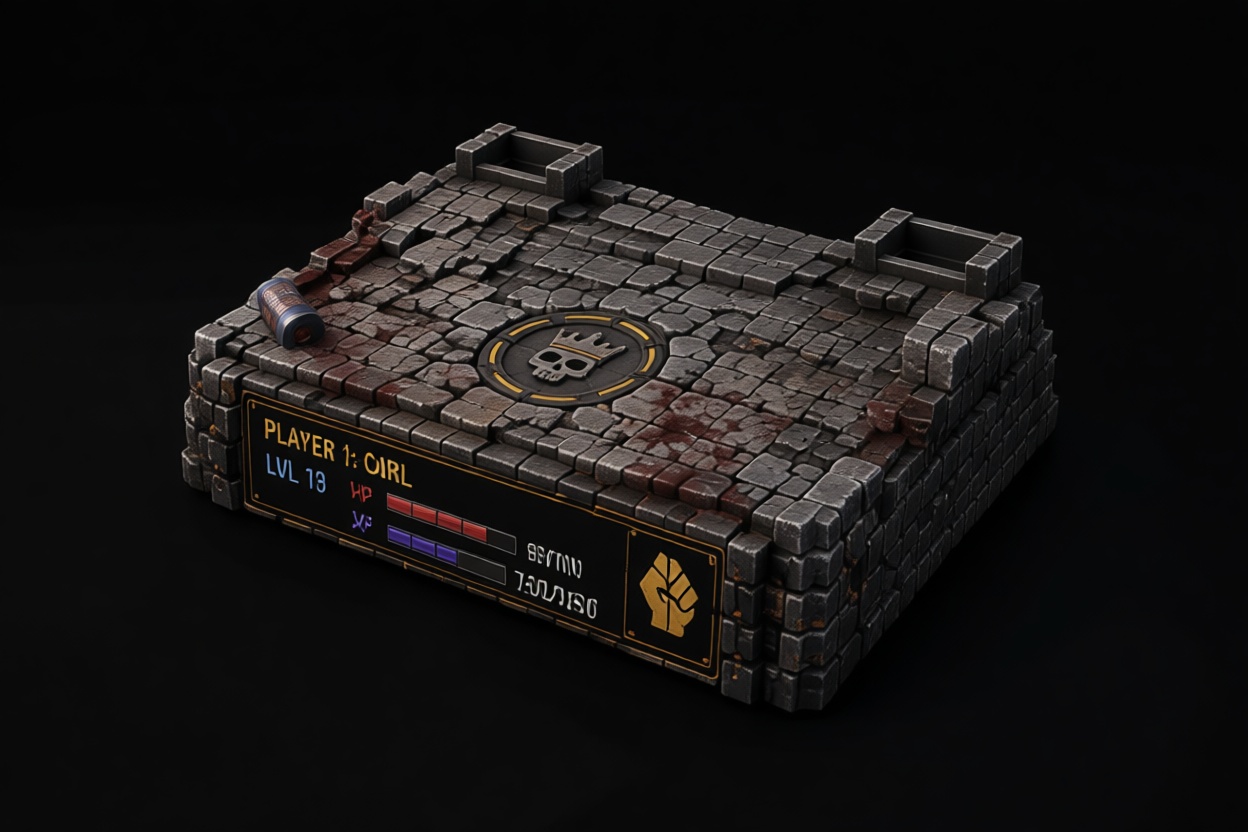 Dungeon Theme Game Console free 3D printable STL