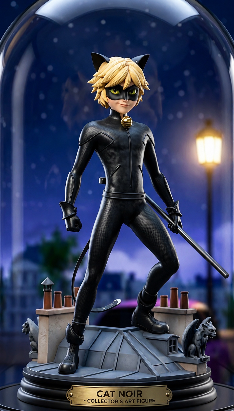Cat Noir Figurine free 3D printable STL