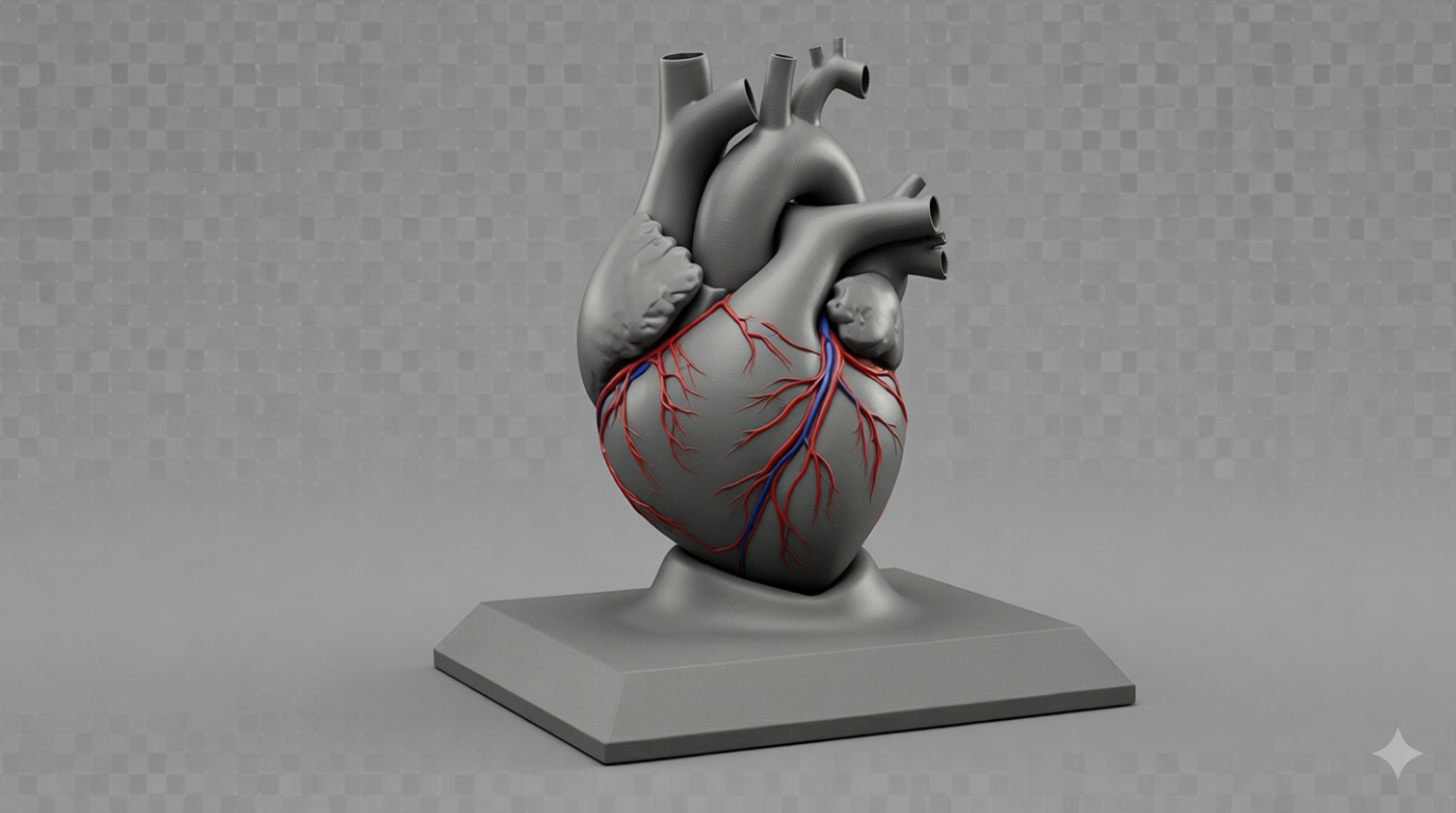 Human Heart Model free 3D printable STL