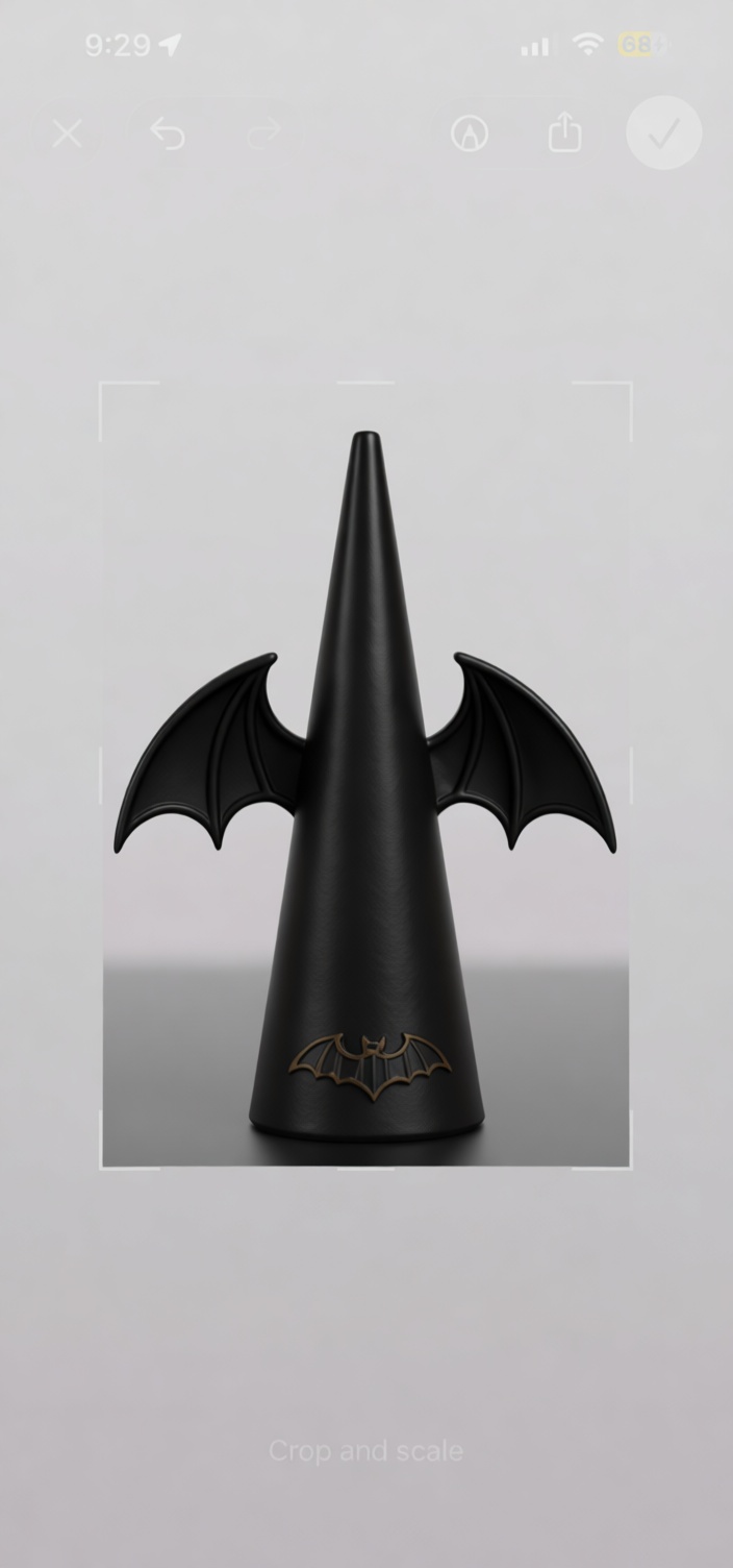 Bat Wing Ring Holder free 3D printable STL