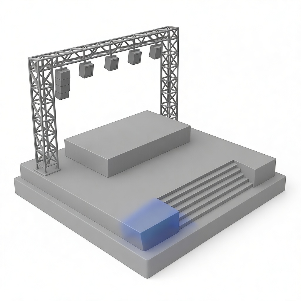 Concert Stage Model free 3D printable STL