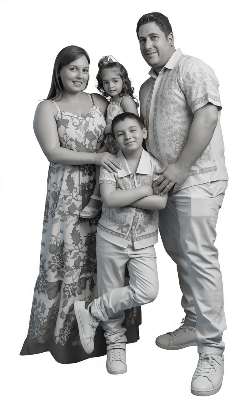 Family Group Figurine free 3D printable STL