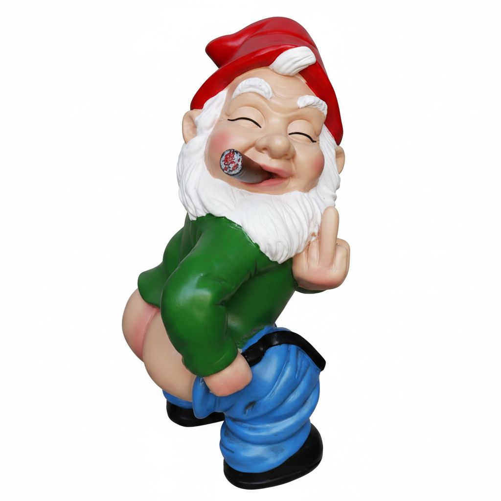 Laughing Gnome Figurine free 3D printable STL