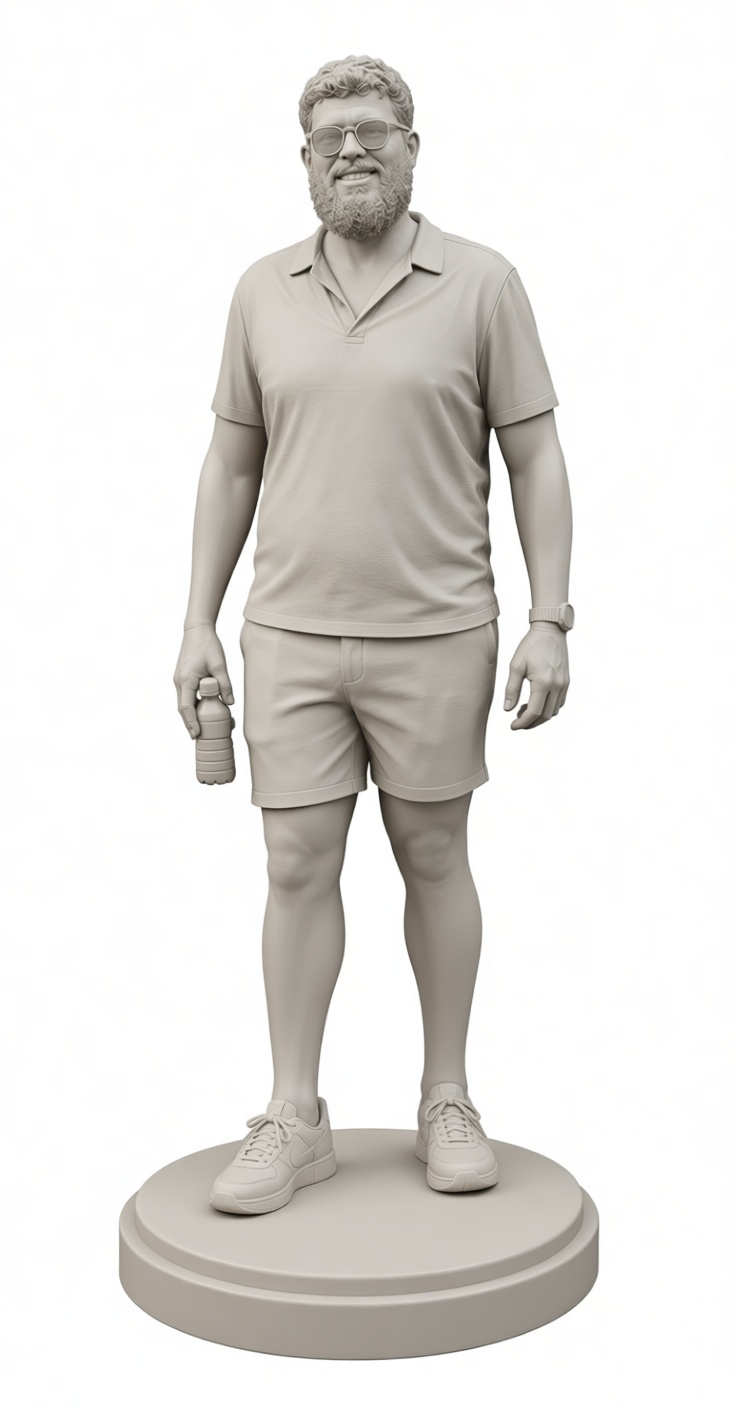 Bearded Man Figurine free 3D printable STL