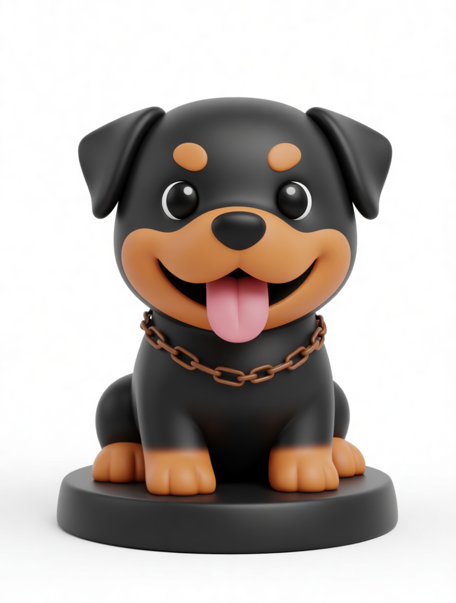 Rottweiler Dog Figurine free 3D printable STL