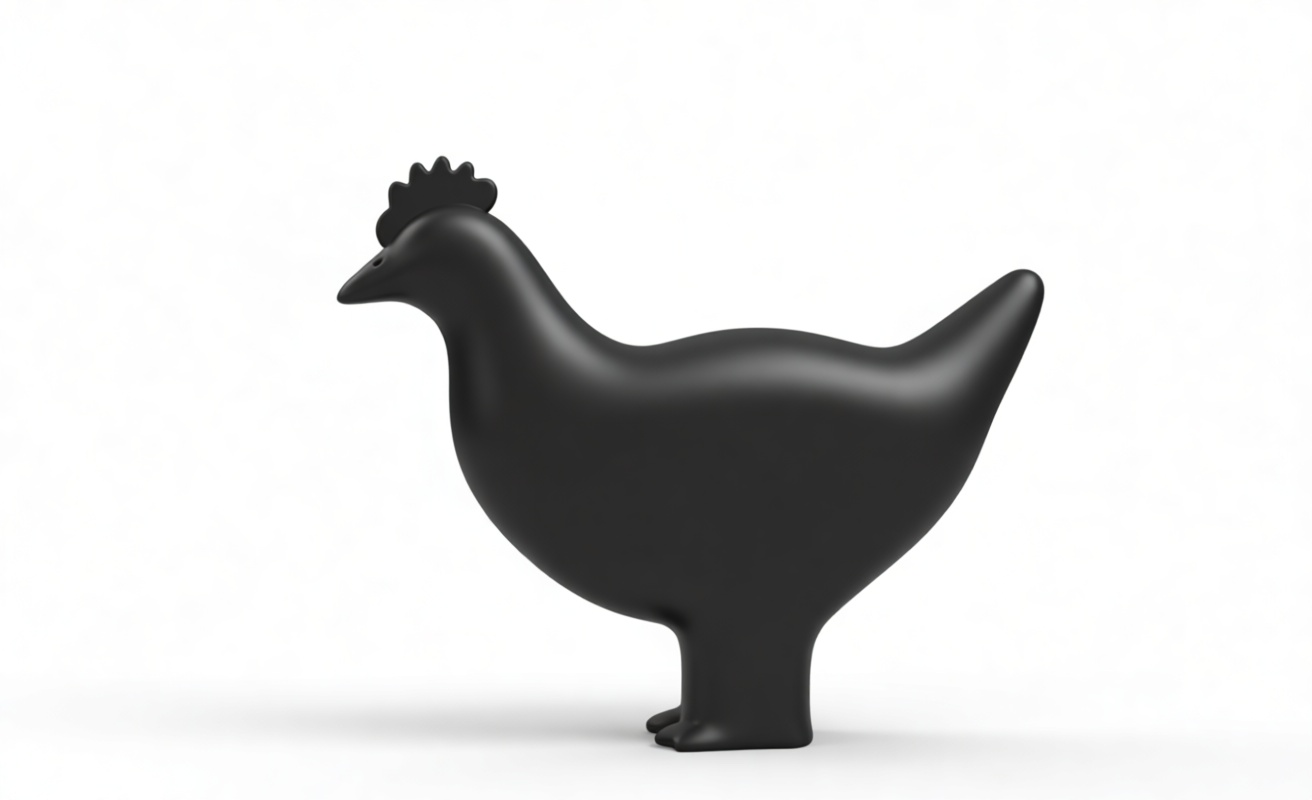 Minimalist Chicken Figurine free 3D printable STL