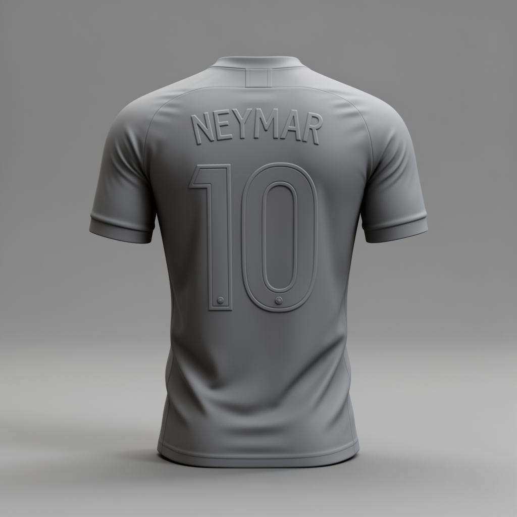Neymar Brazil Jersey Figurine free 3D printable STL