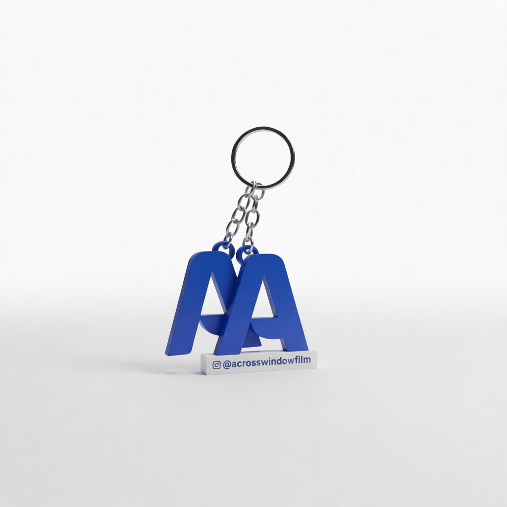 Across Window Film Keychain free 3D printable STL