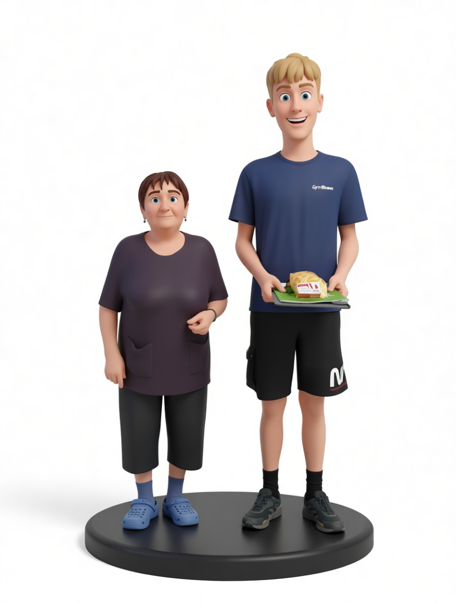 Two Cartoon Figures Model free 3D printable STL