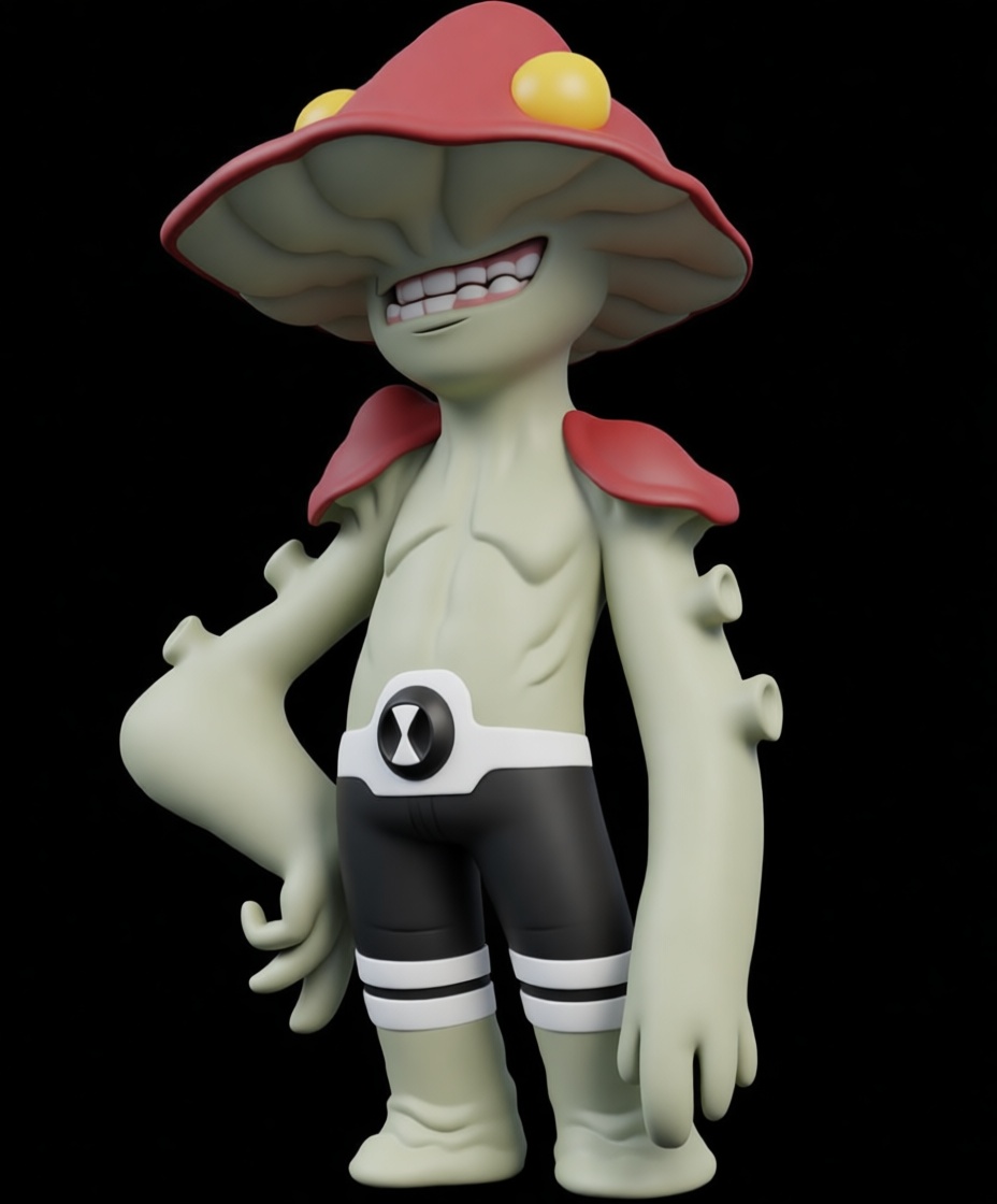 Goopom Mushroom Figurine free 3D printable STL