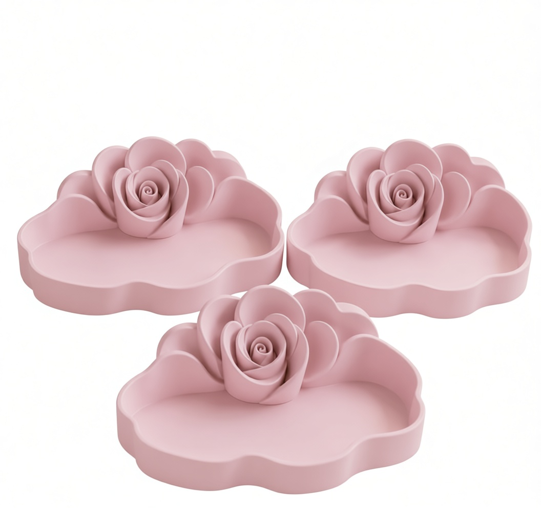 Rose Tray Set free 3D printable STL
