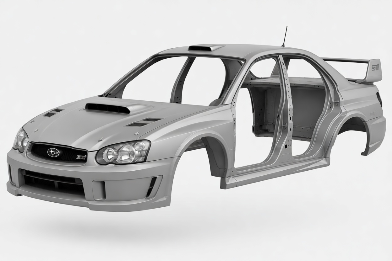 Subaru Impreza WRX STI Body Shell free 3D printable STL