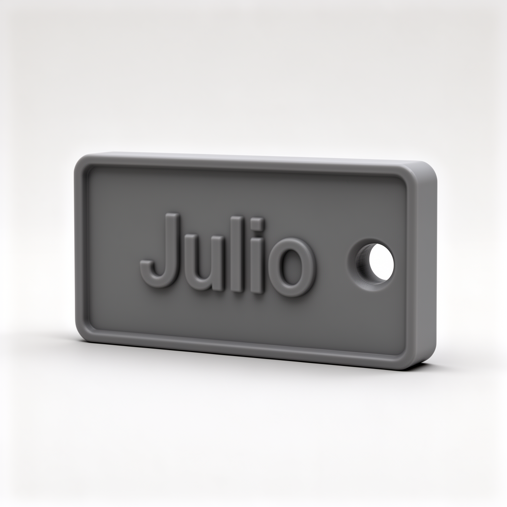 Julio Rectangular Key free 3D printable STL