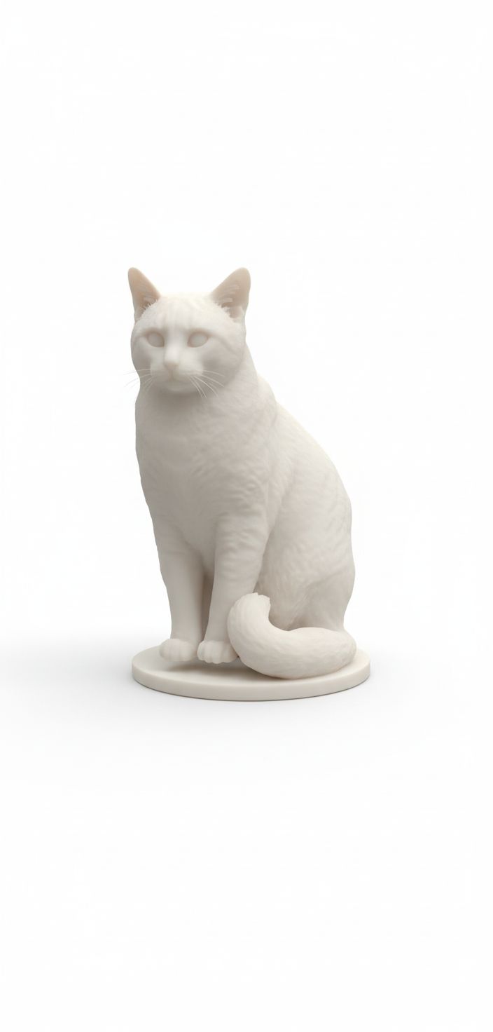 Domestic Cat Figurine free 3D printable STL