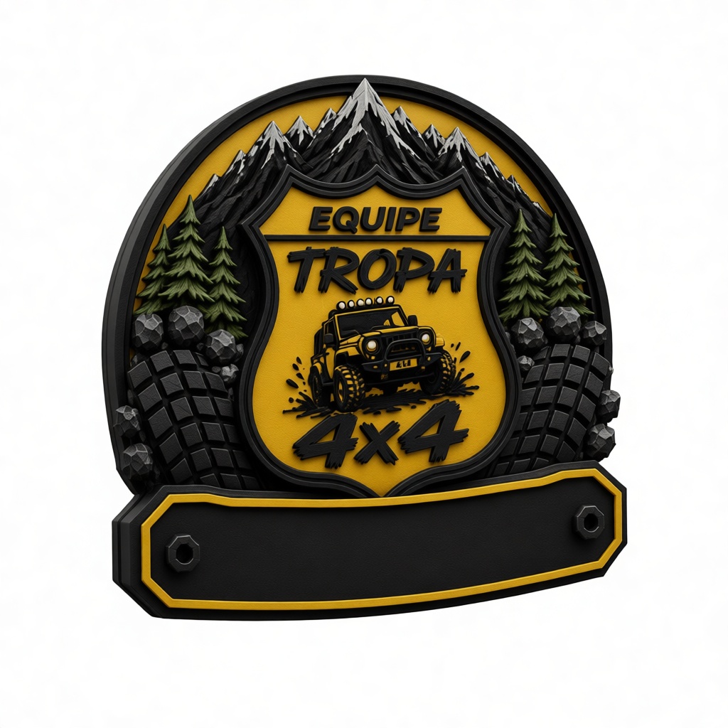 Equipe Tropa 4x4 Badge free 3D printable STL