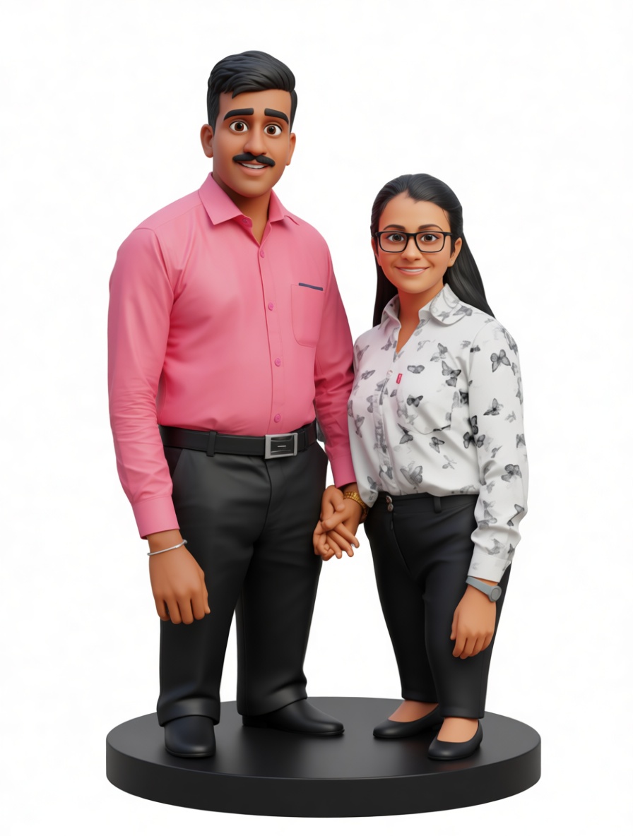 Couple Holding Hands Figurine free 3D printable STL