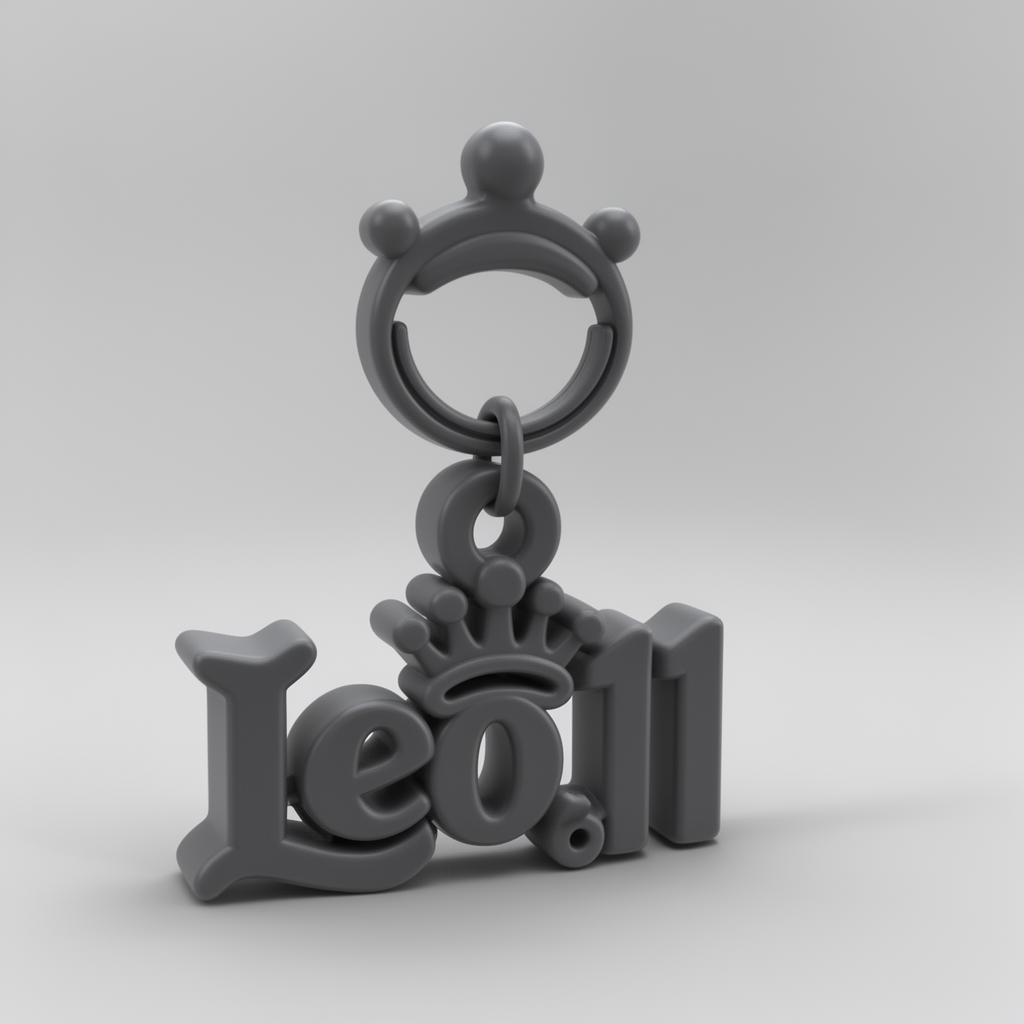 Leo 11 Crown Keyring free 3D printable STL