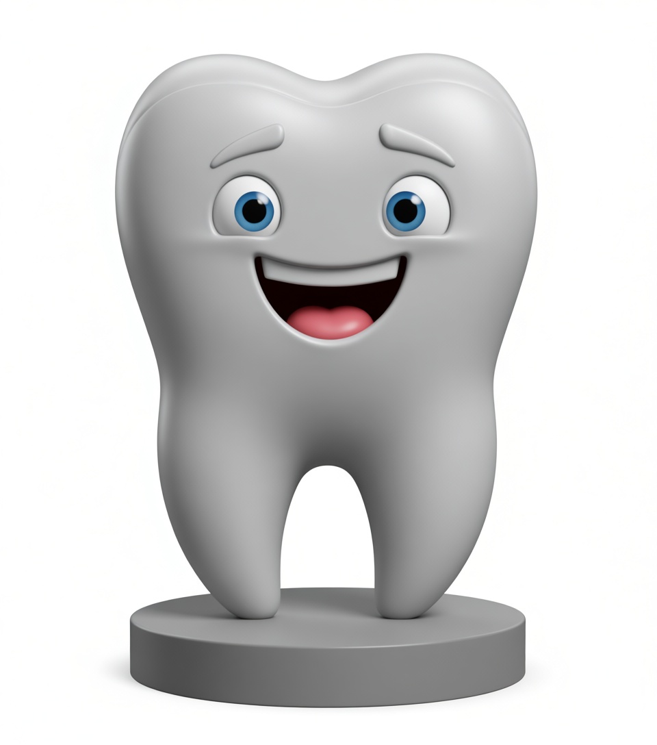Happy Tooth Figurine free 3D printable STL