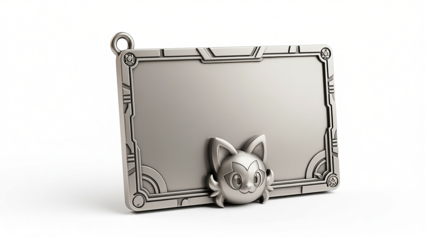 Alolan Meowth Keychain Plaque free 3D printable STL