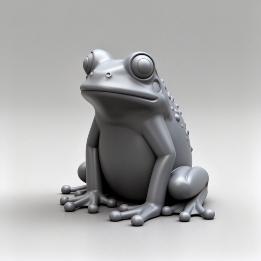 Realistic Frog Figurine free 3D printable STL