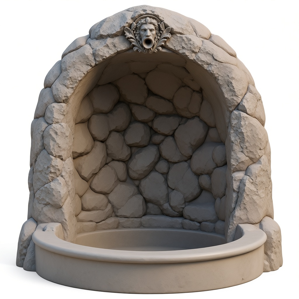 Stone Garden Fountain free 3D printable STL