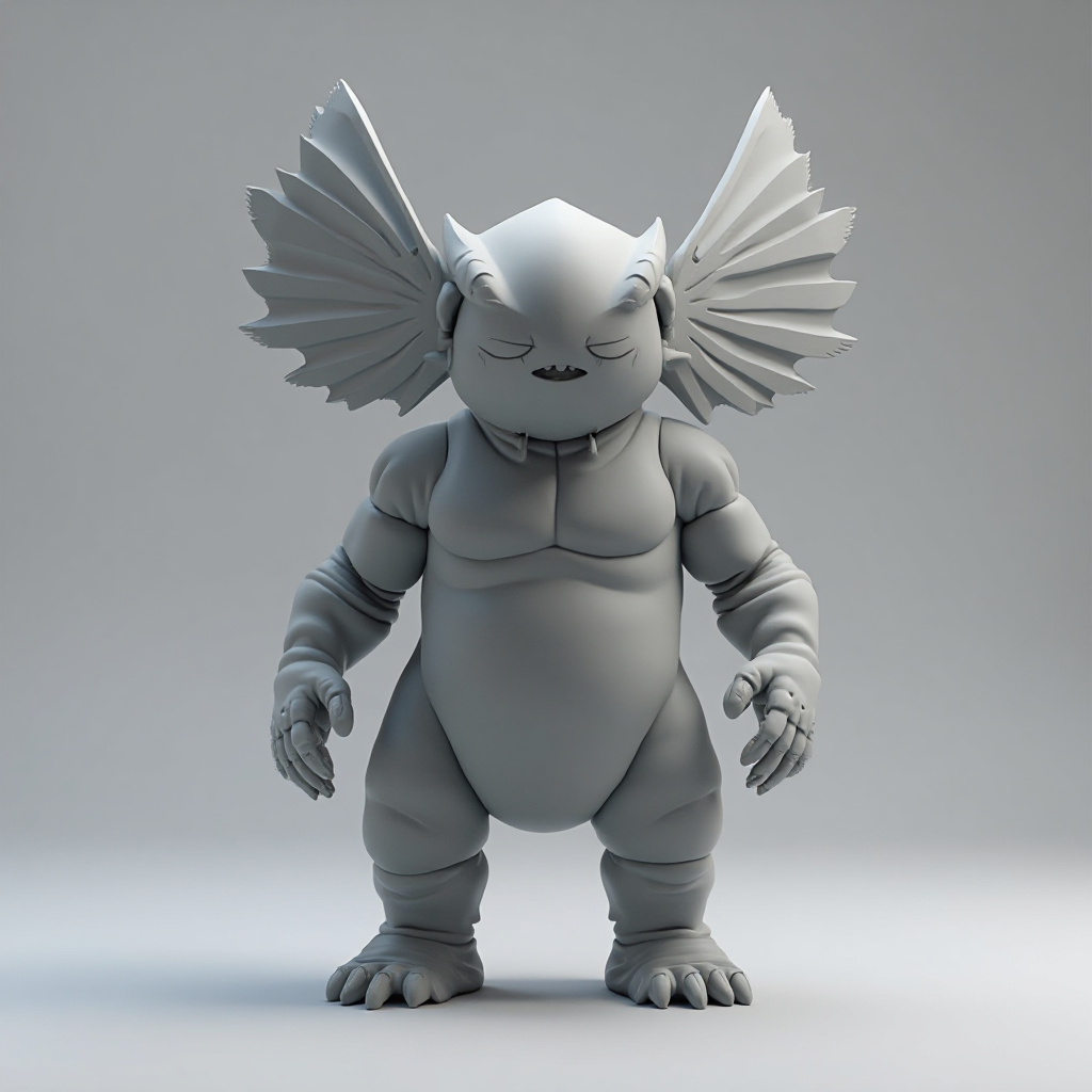 Pixelblock Fantasy Creature Figurine free 3D printable STL