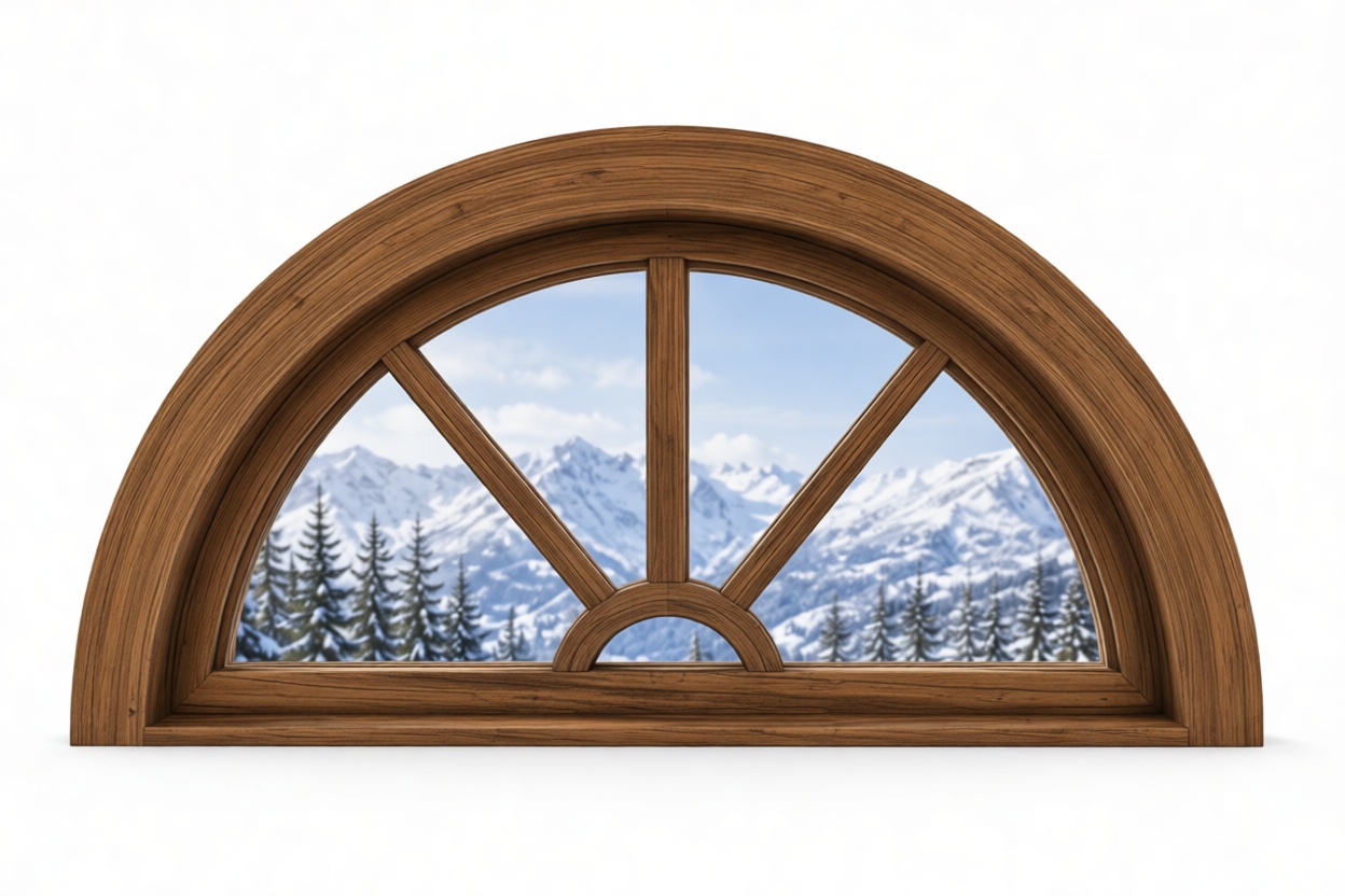 Arched Wood Window Model free 3D printable STL
