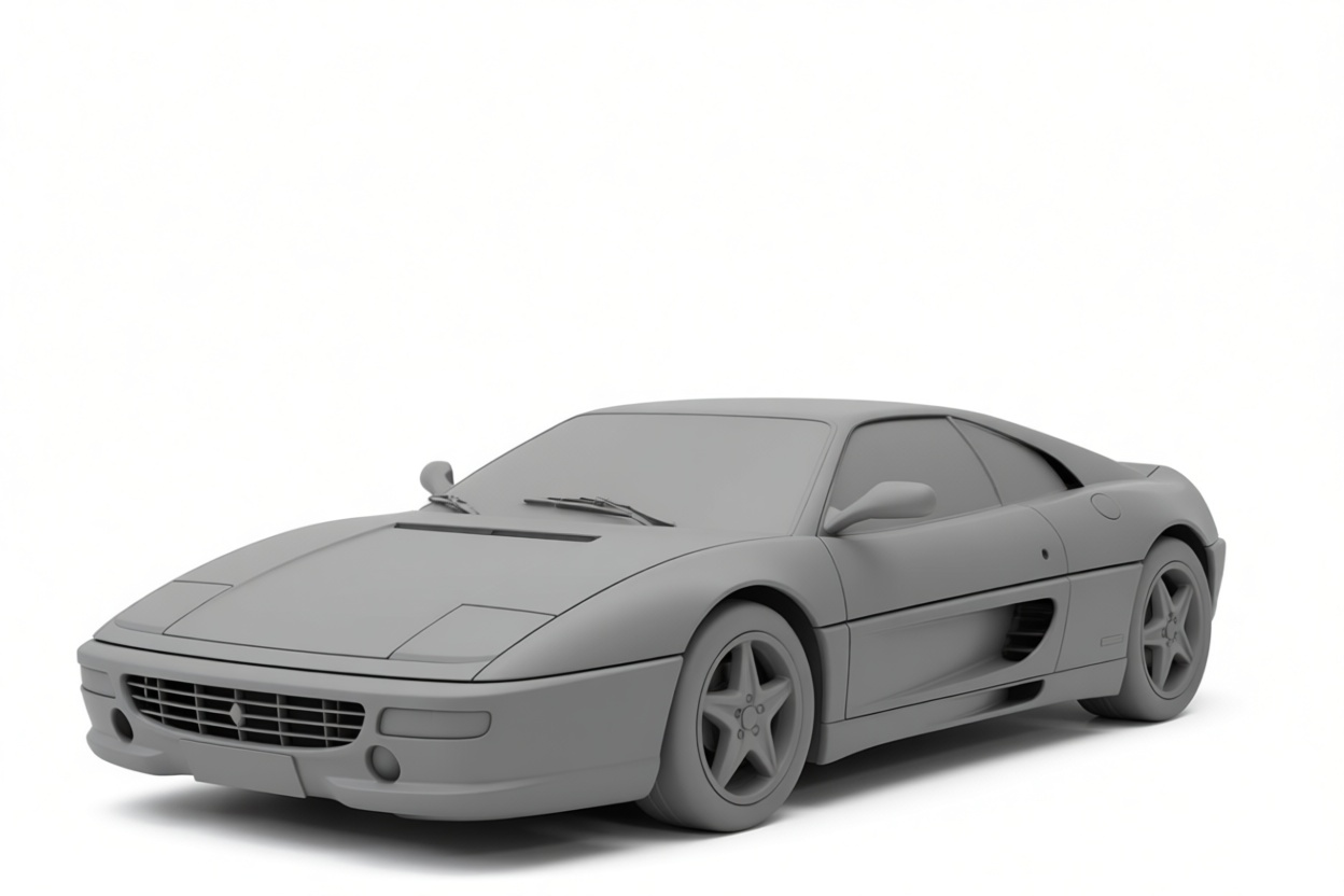 Ferrari F355 Model free 3D printable STL