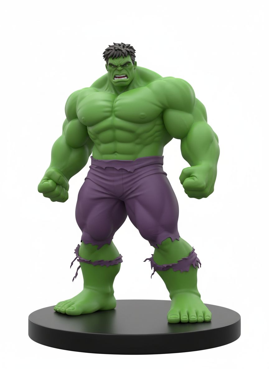 Hulk Figurine free 3D printable STL