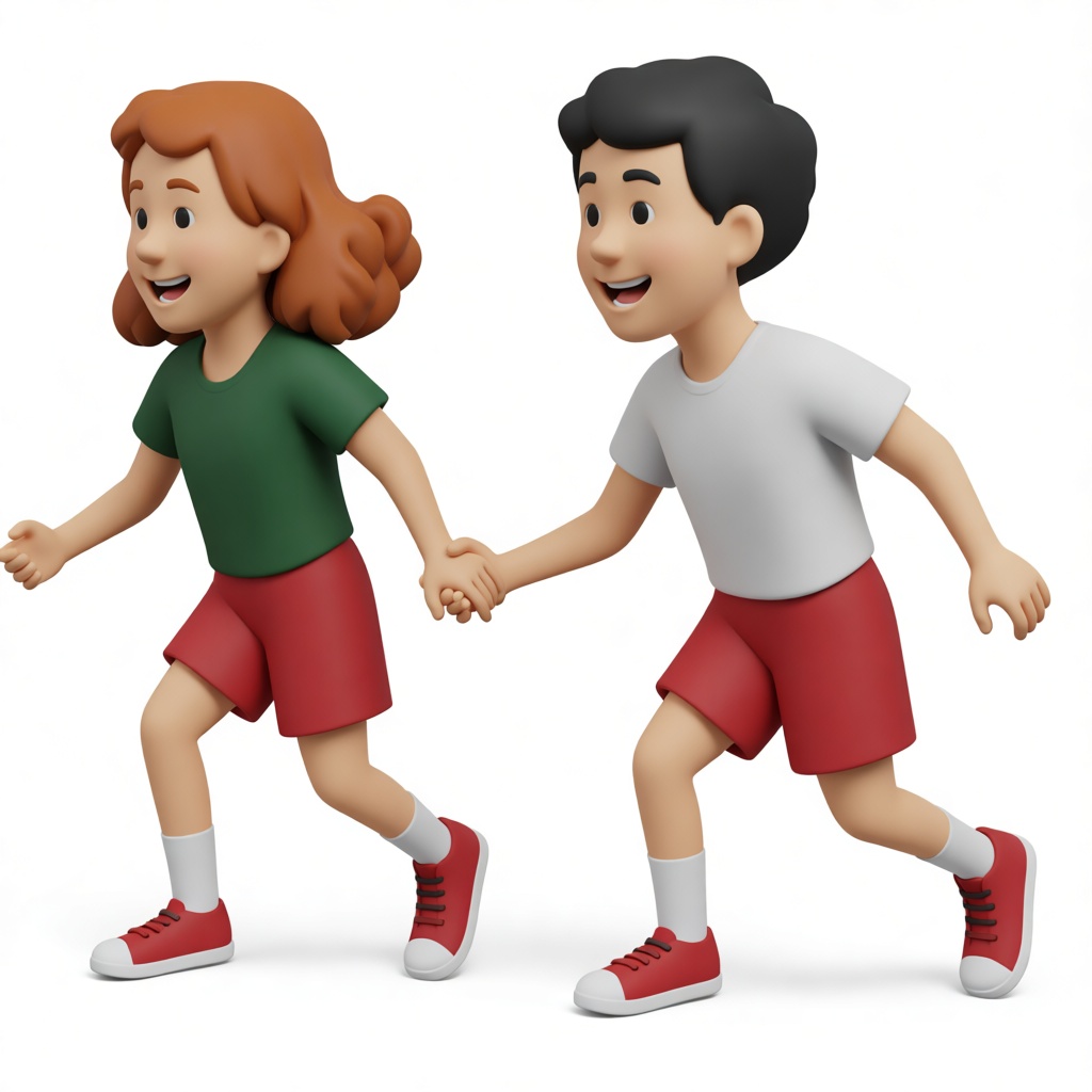 Running Kids Figurines free 3D printable STL
