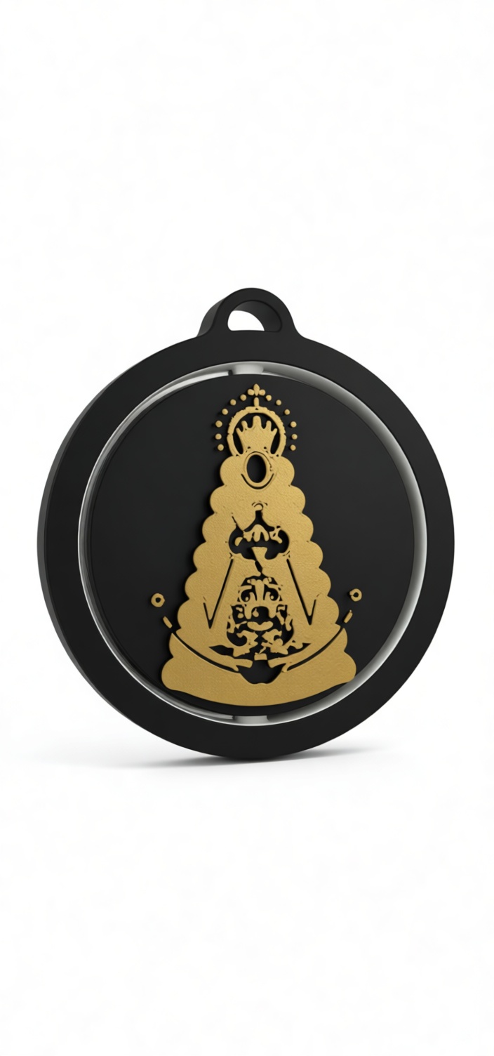 Our Lady of Aparecida Pendant free 3D printable STL