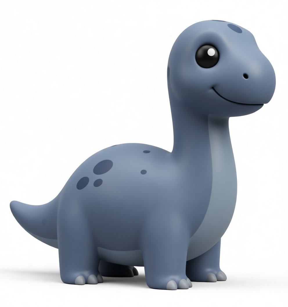Cartoon Brontosaurus Figurine free 3D printable STL