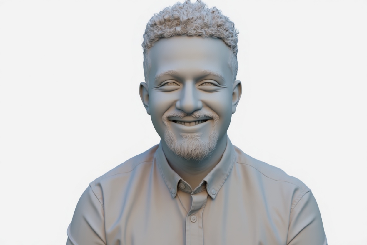 Smiling Man Bust free 3D printable STL