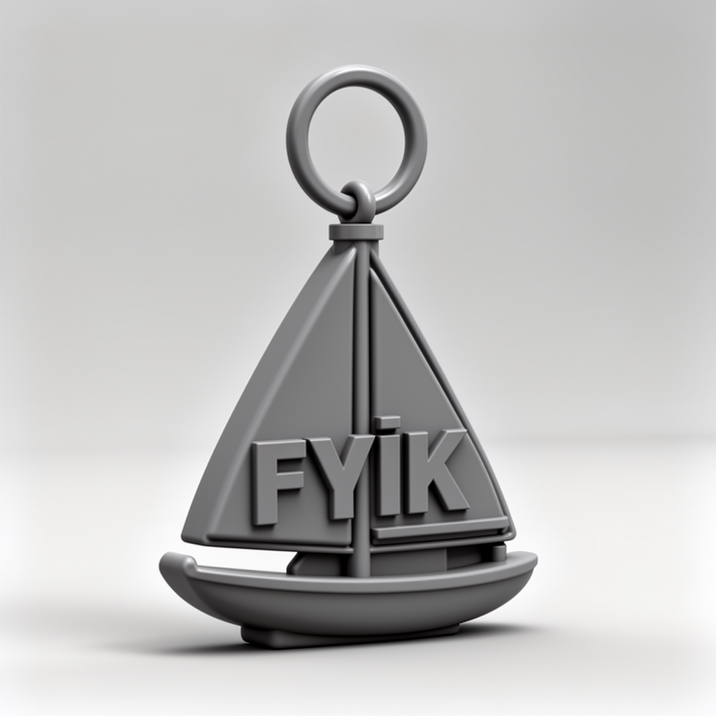 FYİK Optimist Keychain free 3D printable STL