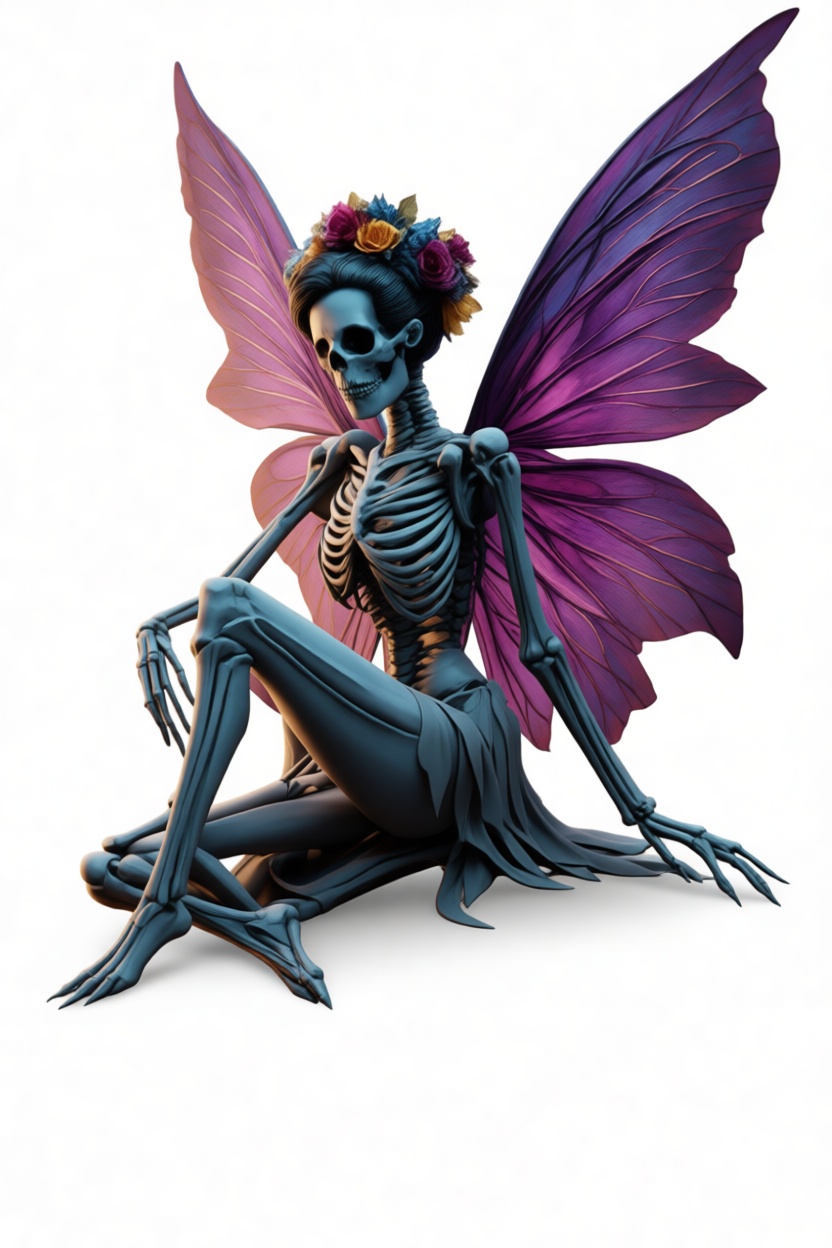 Skeleton Fairy Figurine free 3D printable STL