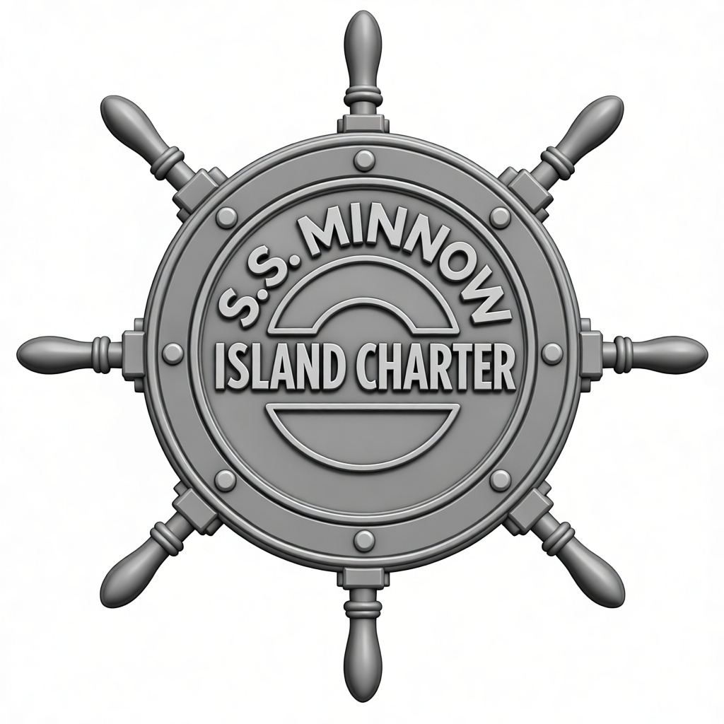 S.S. Minnow Ship Wheel free 3D printable STL