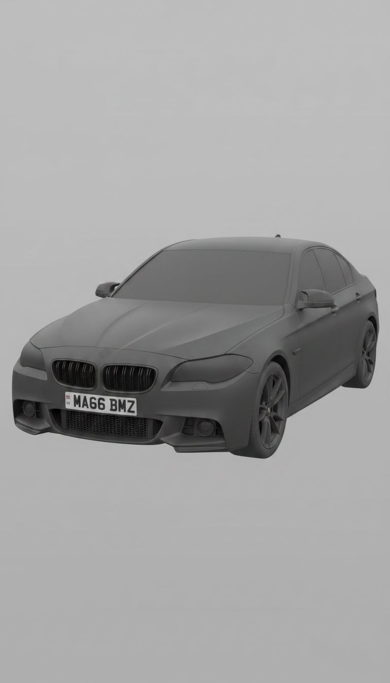 BMW 5 Series Sedan Model free 3D printable STL