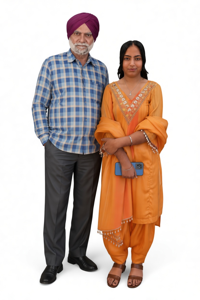 Sikh Man and Woman Figurines free 3D printable STL