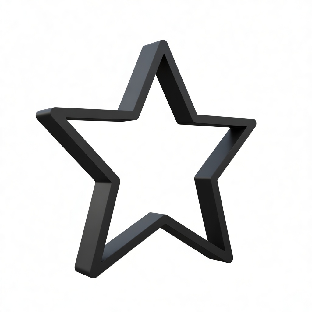 Hollow Star Sculpture free 3D printable STL