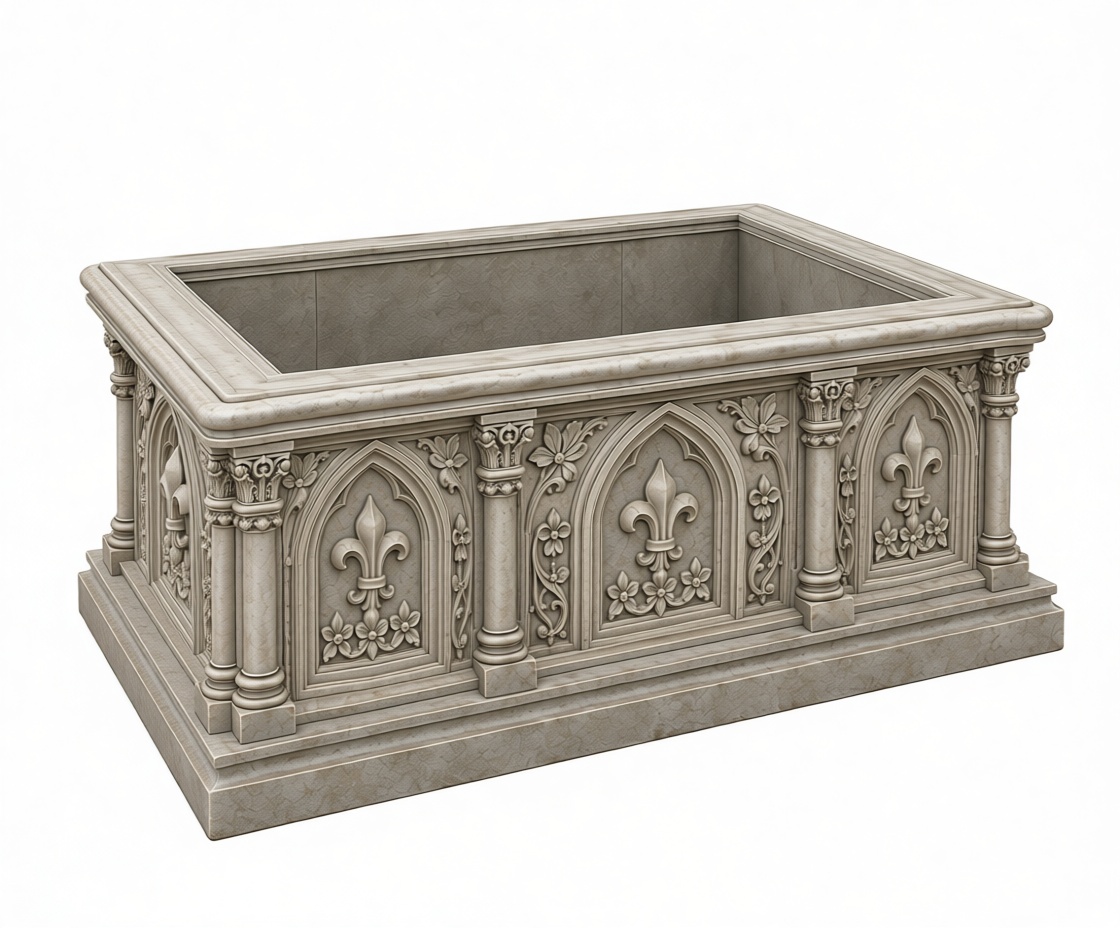 Gothic Planter Box free 3D printable STL