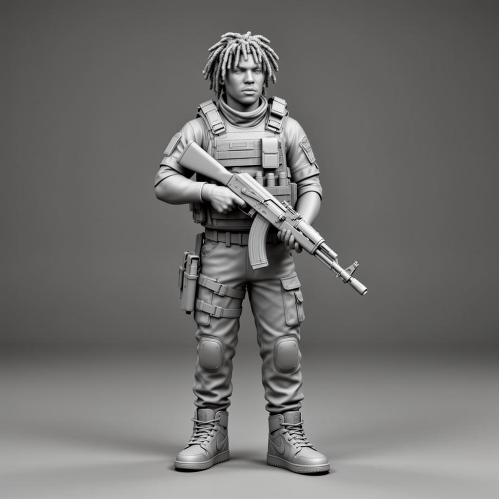 Division 2 Soldier Figurine free 3D printable STL