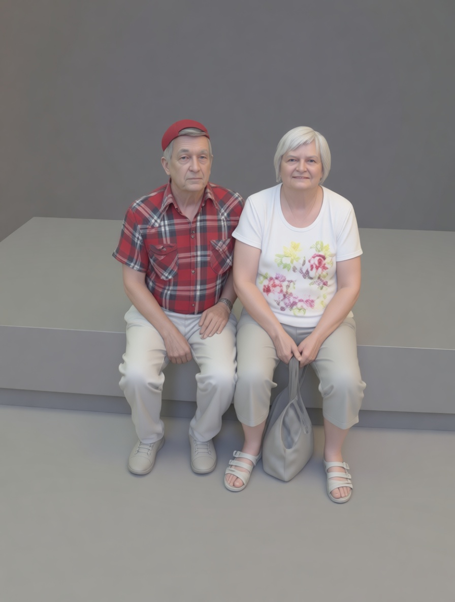 Elderly Couple Figurines free 3D printable STL
