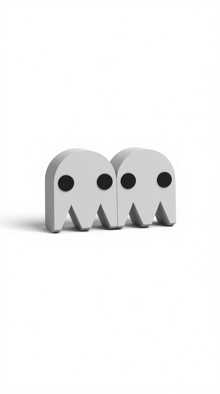 Pac-Man Ghost Figurines free 3D printable STL